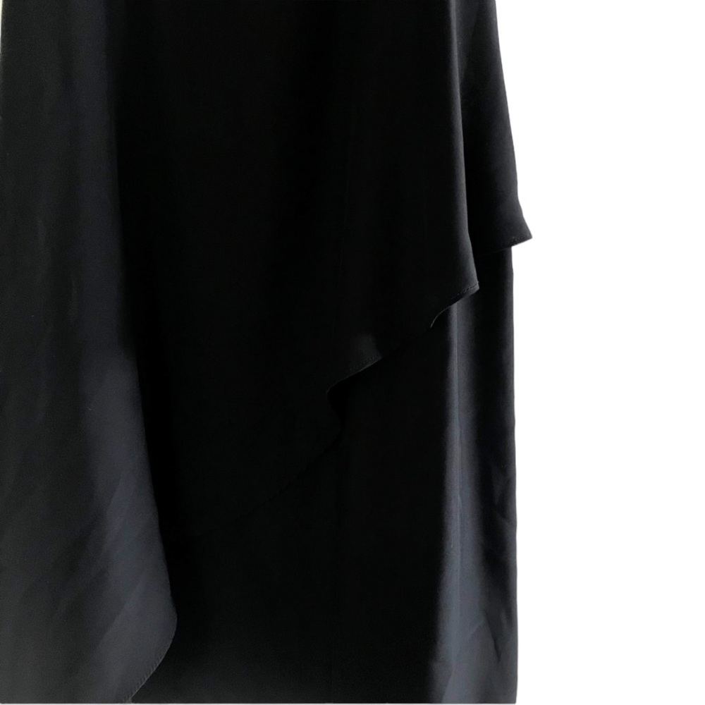 Urban Outfitters Silence + Noise Black Mini Dress Faux Wrap Dress Zipper Side - Picture 5 of 7